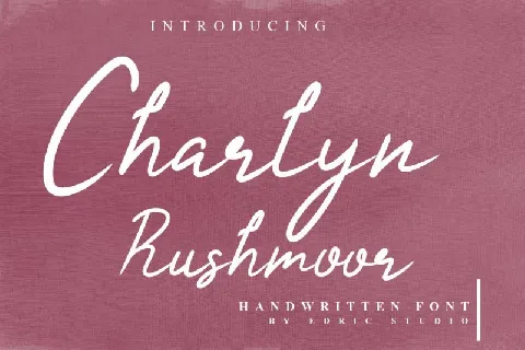 Charlyn Rushmoor Handwriting font