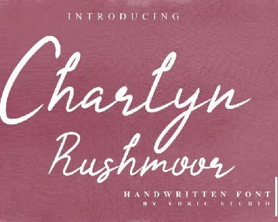 Charlyn Rushmoor Handwriting font