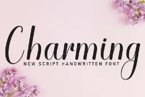 Charming Script Typeface font