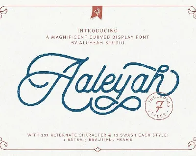 Aaleyah Monoline Script font