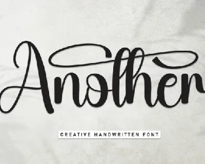 Another Script font