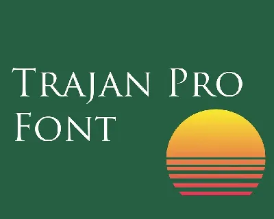 Trajan Pro 3 font