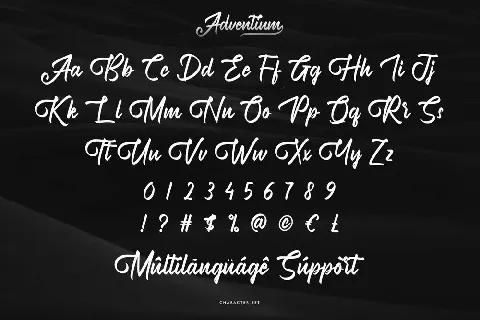 Adventium font