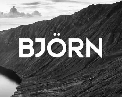 Bjorn Typeface Free font