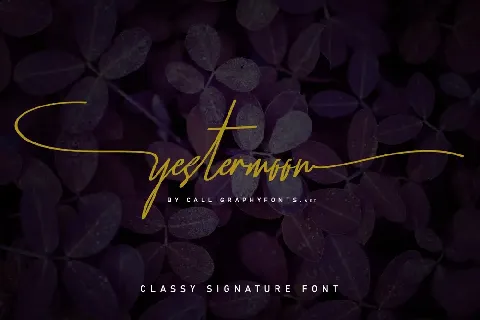 Yestermoon Demo font