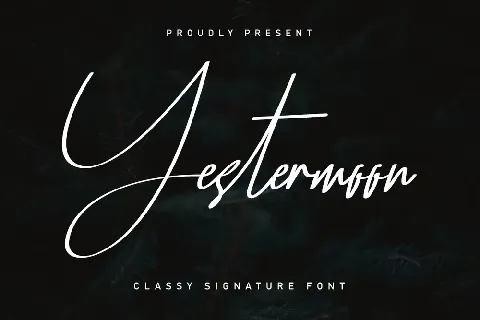 Yestermoon Demo font