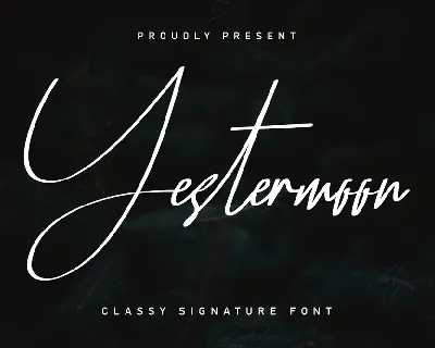 Yestermoon Demo font