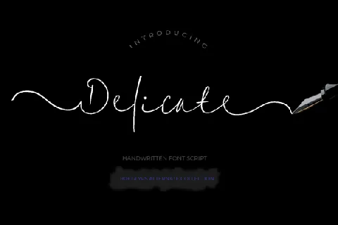 Delicate1 font