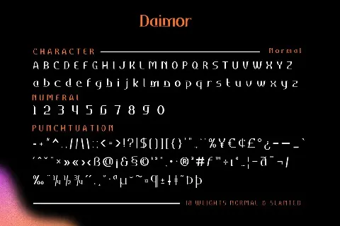 Daimor Personal Use font