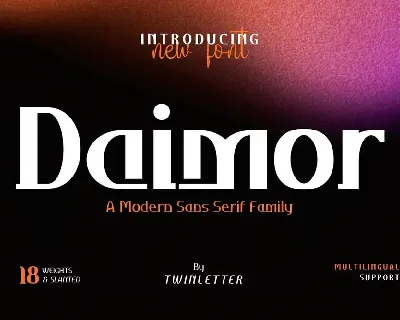 Daimor Personal Use font