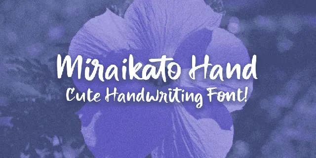 Miraikato Hand PERSONAL USE font