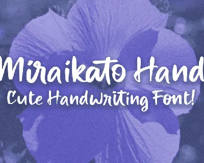 Miraikato Hand PERSONAL USE font