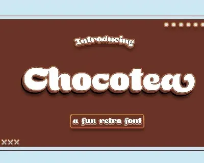 Chocotea font