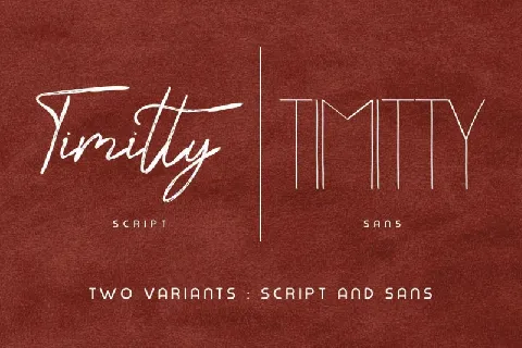 Timitty Duo font