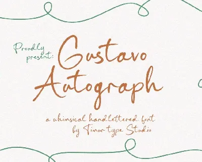 Gustavo Autograph font