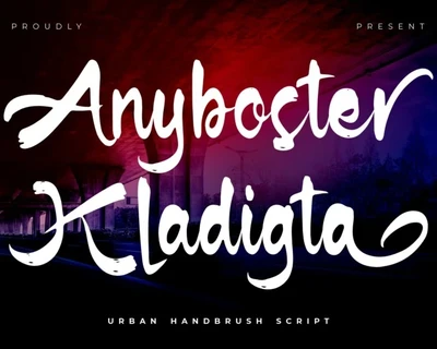 Anyboster Kladigta font