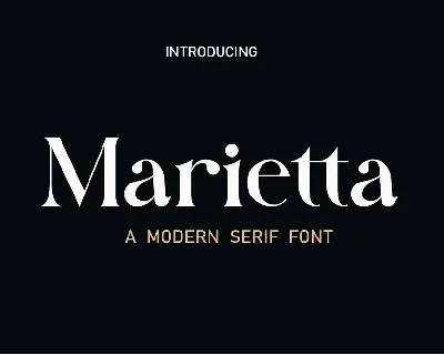 Marietta font