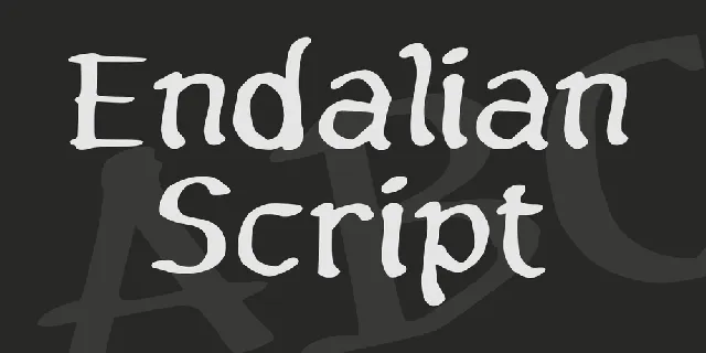 Endalian Script font