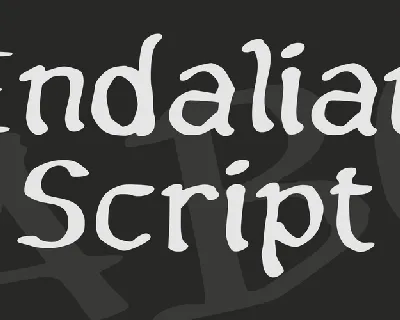 Endalian Script font