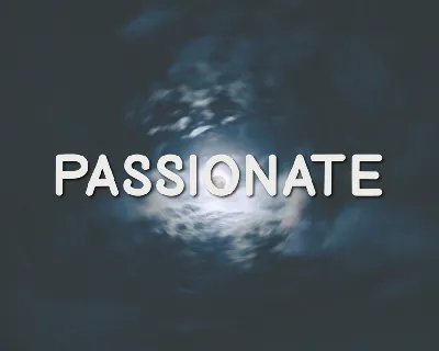 Passionate font