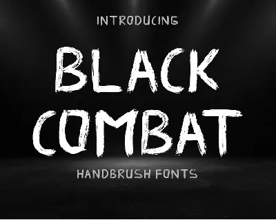 Black Combat font