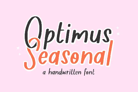 Optimus Seasonal font