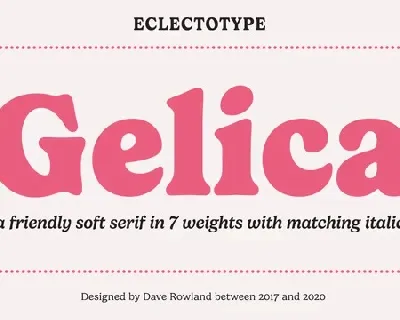 Gelica Family font