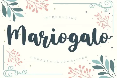 Mariogalo Modern Handwritten font