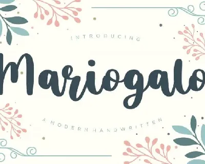 Mariogalo Modern Handwritten font