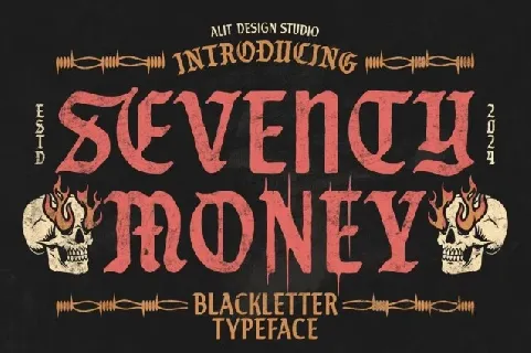 Seventy Money font