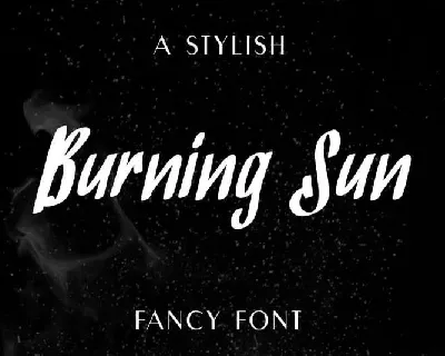 BurningSun Marker Script font