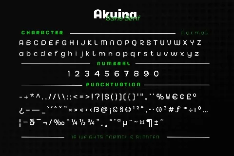 Akuina Personal use font