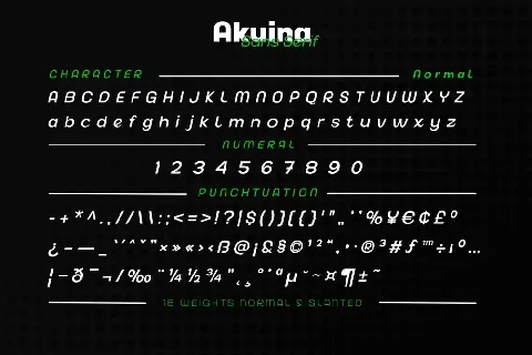 Akuina Personal use font