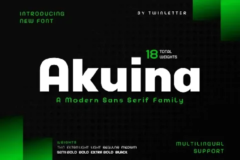 Akuina Personal use font