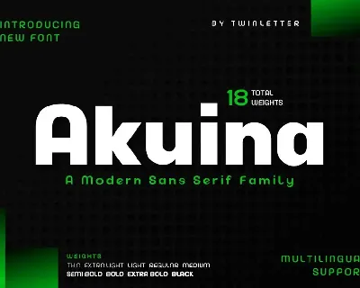 Akuina Personal use font