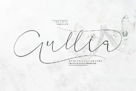 Aullia Modern Calligraphy font