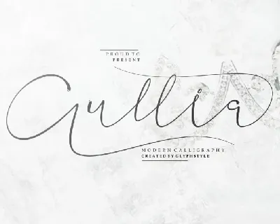 Aullia Modern Calligraphy font