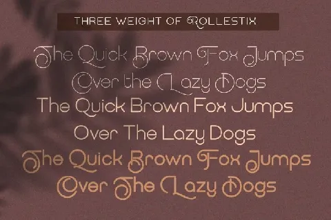 Rollestix Sans Serif font