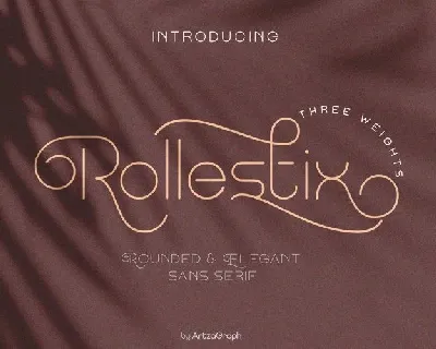 Rollestix Sans Serif font