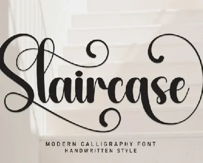 Staircase Script font