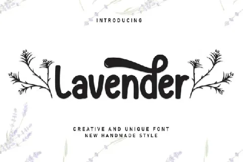 Lavender Display font