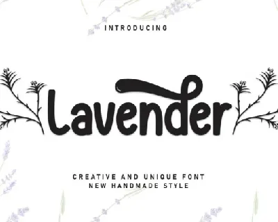 Lavender Display font