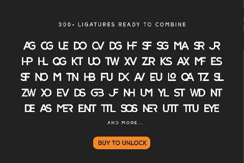 Hundred Ligatture font