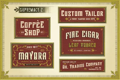 Victorian Supremacy Demo font