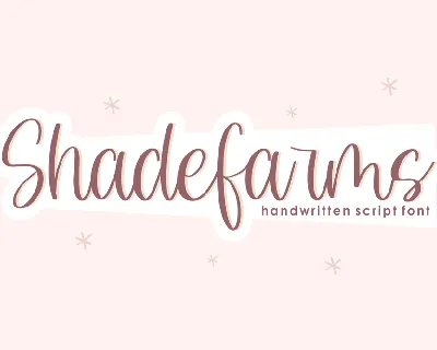 Shadefarms font