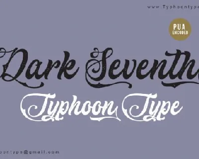 Dark Seventh font
