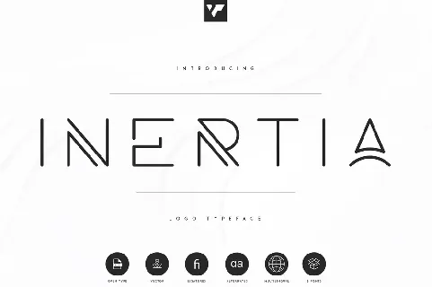 Inertia font