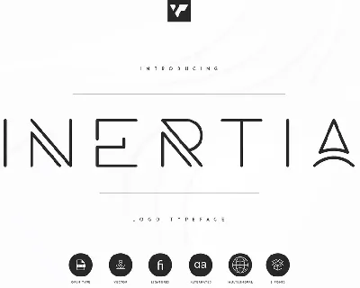 Inertia font