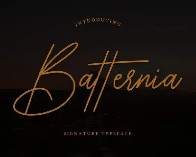 Batternia font