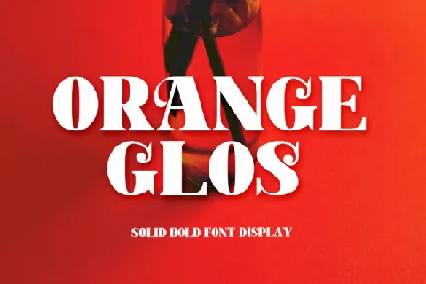 Orange Glos Typeface font